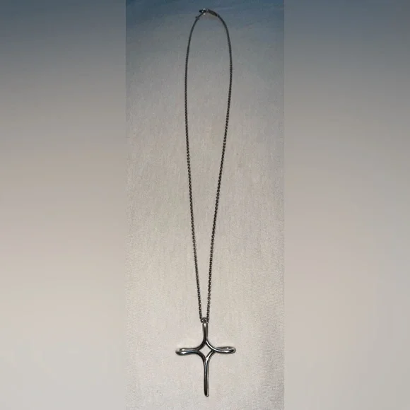 Tiffany & Co. Elsa Peretti Open Infinity Cross, Sterling Silver - Picture 2 of 6